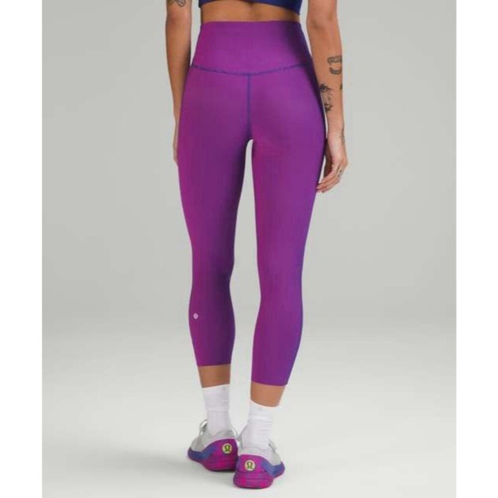 Lululemon Base Pace High-Rise Tight 25" Ribbed Psychic / Sonic Pink Size 6